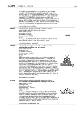 RPI - Marcas 2249 "Vervs Consultoria" 