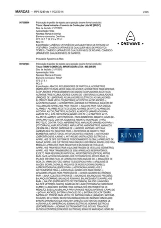 RPI - Marcas 2249 "Vervs Consultoria" 