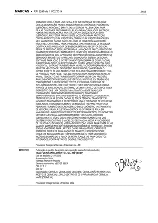 RPI - Marcas 2249 "Vervs Consultoria" 