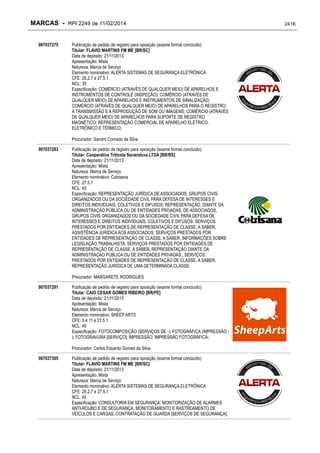 RPI - Marcas 2249 "Vervs Consultoria" 