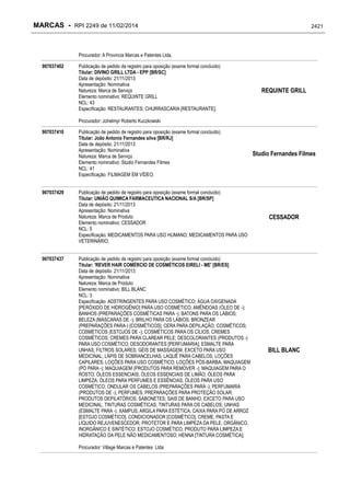 RPI - Marcas 2249 "Vervs Consultoria" 