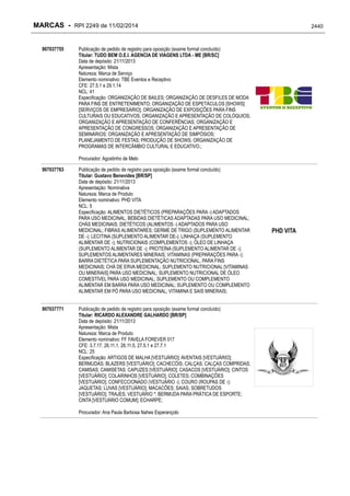 RPI - Marcas 2249 "Vervs Consultoria" 