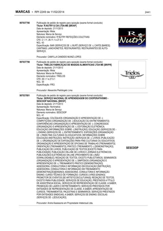 RPI - Marcas 2249 "Vervs Consultoria" 