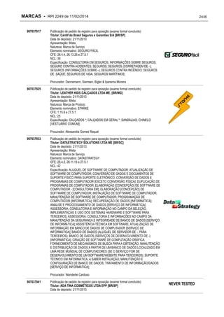 RPI - Marcas 2249 "Vervs Consultoria" 