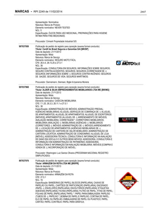 RPI - Marcas 2249 "Vervs Consultoria" 
