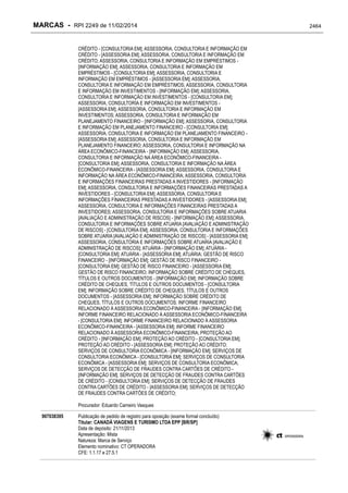 RPI - Marcas 2249 "Vervs Consultoria" 