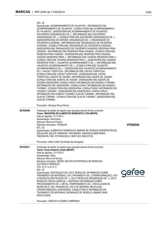 RPI - Marcas 2249 "Vervs Consultoria" 