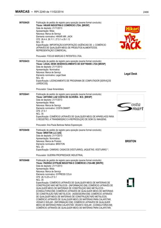 RPI - Marcas 2249 "Vervs Consultoria" 