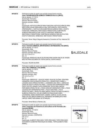 RPI - Marcas 2249 "Vervs Consultoria" 