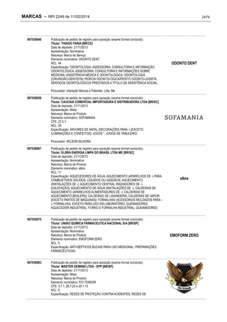 RPI - Marcas 2249 "Vervs Consultoria" 