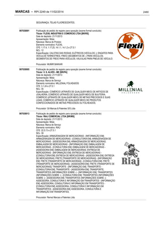 RPI - Marcas 2249 "Vervs Consultoria" 