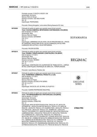 RPI - Marcas 2249 "Vervs Consultoria" 