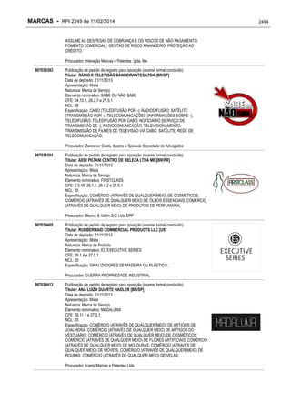 RPI - Marcas 2249 "Vervs Consultoria" 