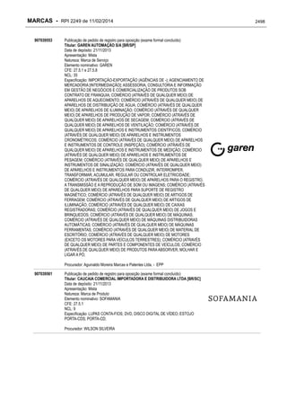 RPI - Marcas 2249 "Vervs Consultoria" 