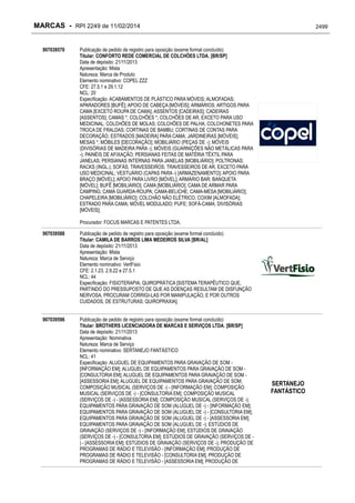 RPI - Marcas 2249 "Vervs Consultoria" 