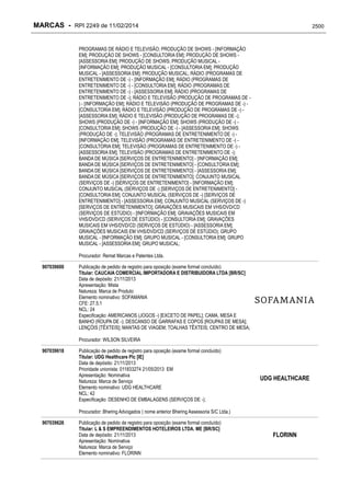 RPI - Marcas 2249 "Vervs Consultoria" 