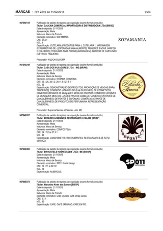 RPI - Marcas 2249 "Vervs Consultoria" 