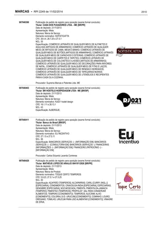 RPI - Marcas 2249 "Vervs Consultoria" 