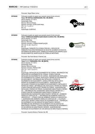 RPI - Marcas 2249 "Vervs Consultoria" 