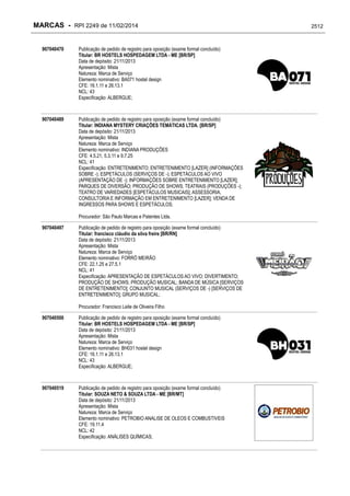 RPI - Marcas 2249 "Vervs Consultoria" 