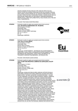 RPI - Marcas 2249 "Vervs Consultoria" 