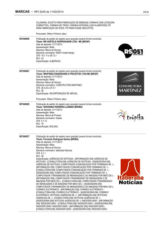 RPI - Marcas 2249 "Vervs Consultoria" 