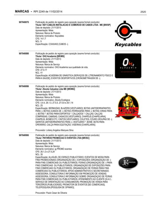 RPI - Marcas 2249 "Vervs Consultoria" 