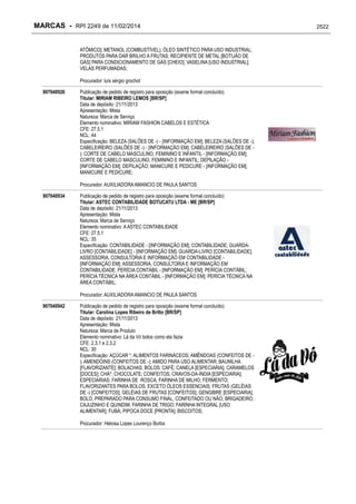 RPI - Marcas 2249 "Vervs Consultoria" 