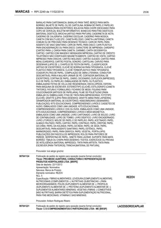 RPI - Marcas 2249 "Vervs Consultoria" 