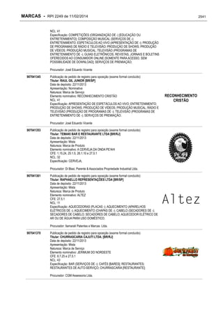 RPI - Marcas 2249 "Vervs Consultoria" 