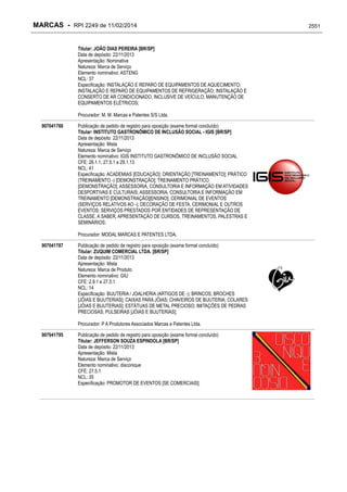 RPI - Marcas 2249 "Vervs Consultoria" 