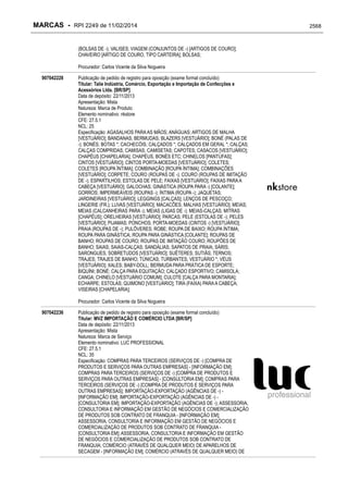 RPI - Marcas 2249 "Vervs Consultoria" 