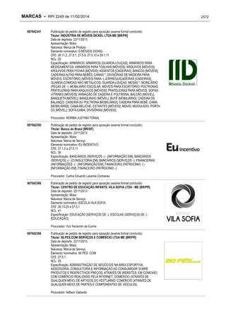 RPI - Marcas 2249 "Vervs Consultoria" 