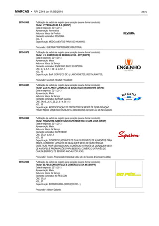 RPI - Marcas 2249 "Vervs Consultoria" 