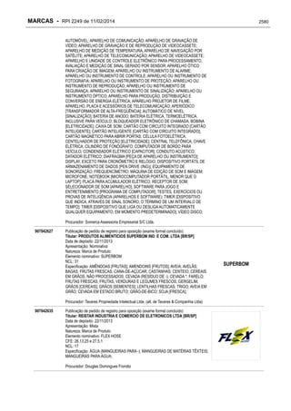 RPI - Marcas 2249 "Vervs Consultoria" 