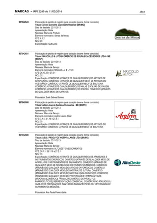RPI - Marcas 2249 "Vervs Consultoria" 