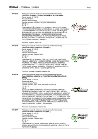 RPI - Marcas 2249 "Vervs Consultoria" 