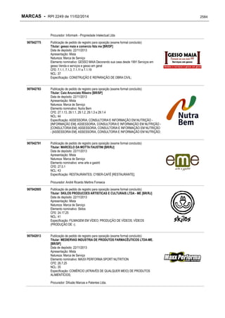 RPI - Marcas 2249 "Vervs Consultoria" 