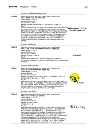 RPI - Marcas 2249 "Vervs Consultoria" 