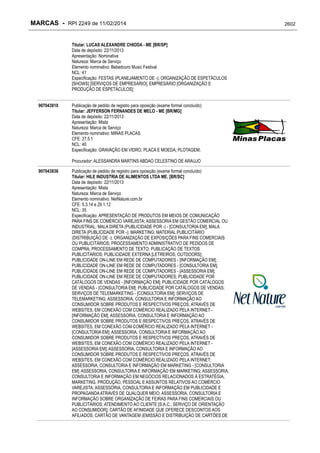 RPI - Marcas 2249 "Vervs Consultoria" 