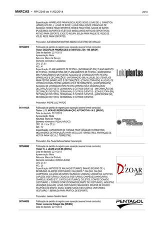 RPI - Marcas 2249 "Vervs Consultoria" 
