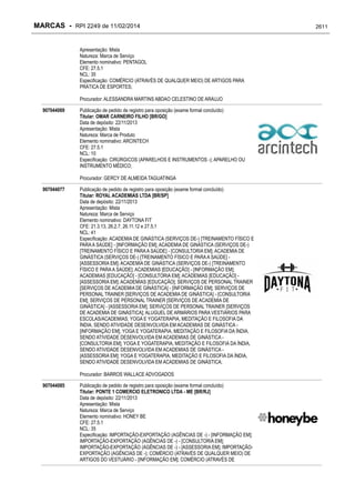 RPI - Marcas 2249 "Vervs Consultoria" 