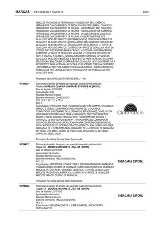 RPI - Marcas 2249 "Vervs Consultoria" 