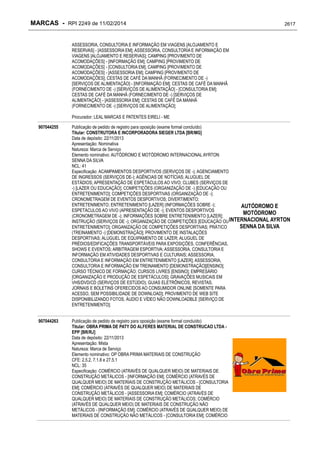 RPI - Marcas 2249 "Vervs Consultoria" 