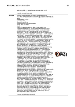 RPI - Marcas 2249 "Vervs Consultoria" 