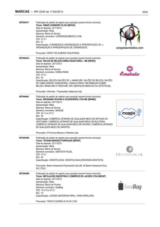 RPI - Marcas 2249 "Vervs Consultoria" 