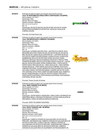 RPI - Marcas 2249 "Vervs Consultoria" 