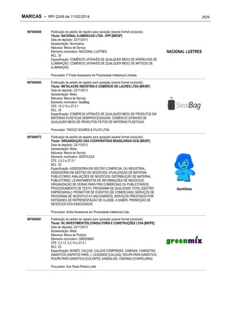 RPI - Marcas 2249 "Vervs Consultoria" 