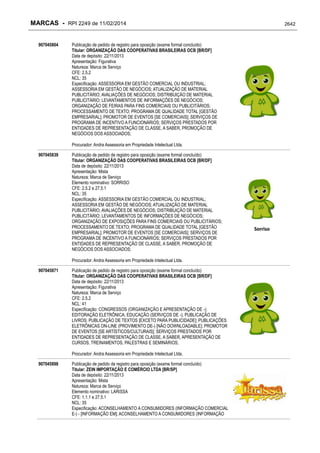 RPI - Marcas 2249 "Vervs Consultoria" 