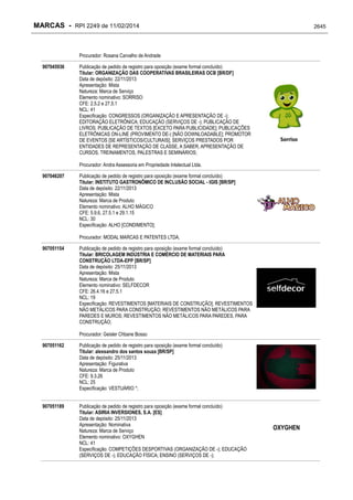 RPI - Marcas 2249 "Vervs Consultoria" 